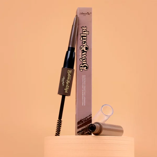 2 IN 1 BROW SCULPT PENCIL & TINTED BROW GEL MASCARA | DARK BROWN