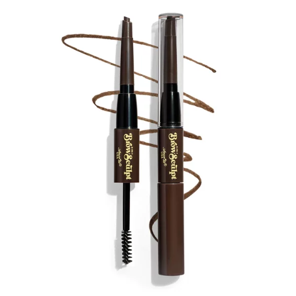 2 IN 1 BROW SCULPT PENCIL & TINTED BROW GEL MASCARA | DARK BROWN - Imagen 2