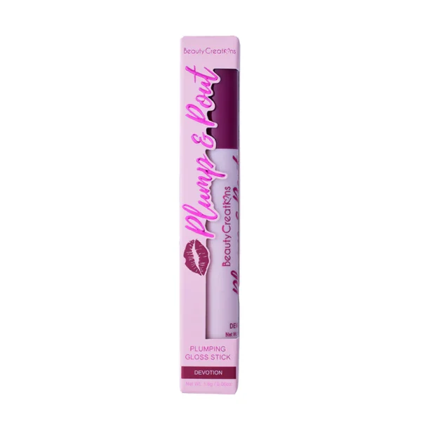 BEAUTY CREATIONS - PLUMP & POUT PLUMPING GLOSS STICK - LIP GLOSS - devotion - Imagen 4