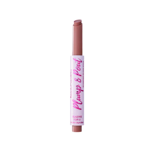 BEAUTY CREATIONS - PLUMP & POUT PLUMPING GLOSS STICK - LIP GLOSS - glazing for u - nude beige - Imagen 3