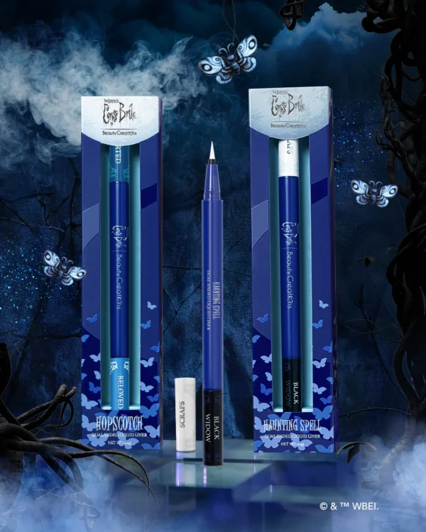 Tim Burton's Corpse Bride x Beauty Creations "Haunting Spell: Scraps/Black Widow" Delineador Liquido Doble Punta